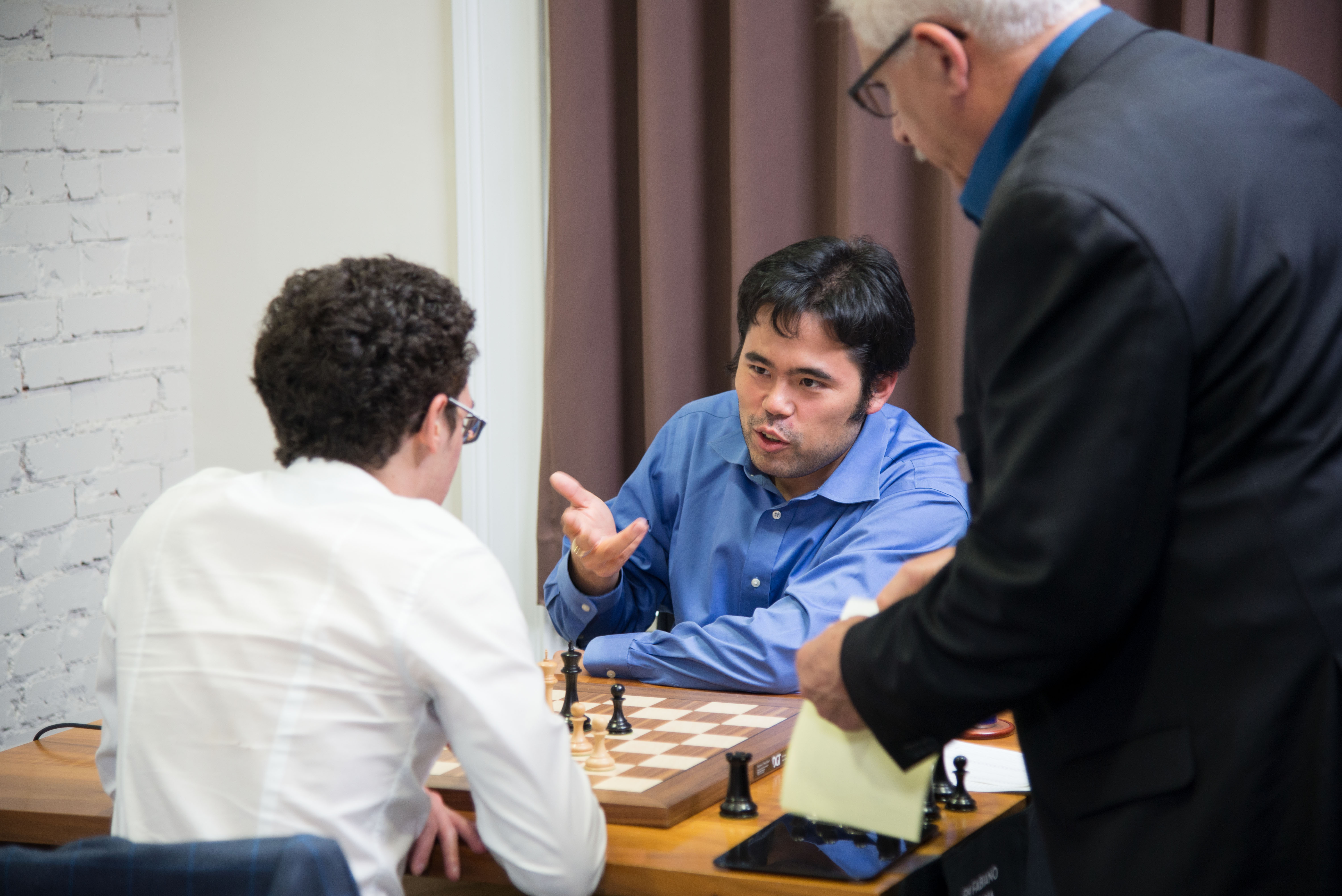 GM Nakamura and Fabiana Caruana at the US Chess Champs
