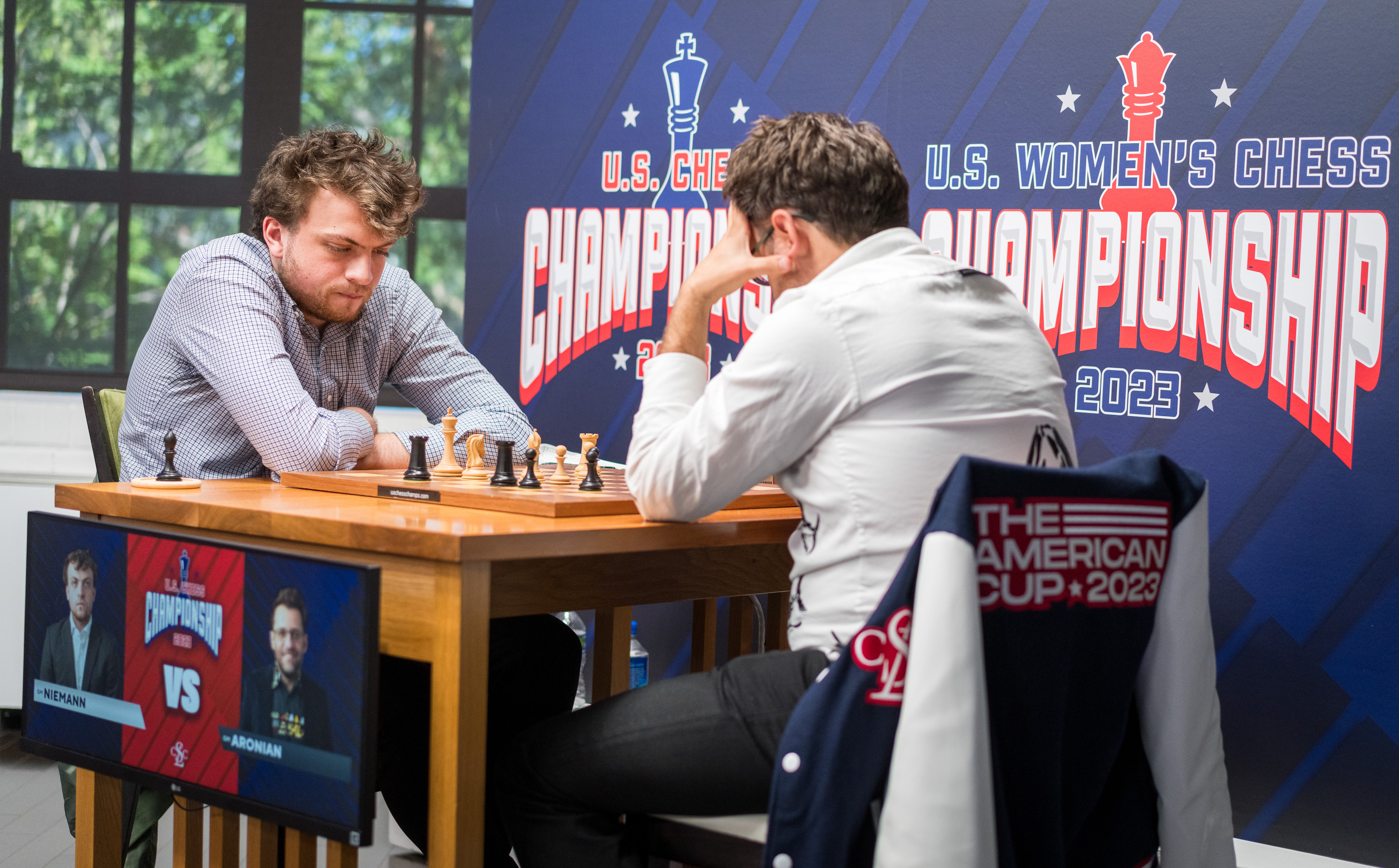 US Chess Championships Rd 5: Caruana Hat Trick, Niemann Beats Aronian 