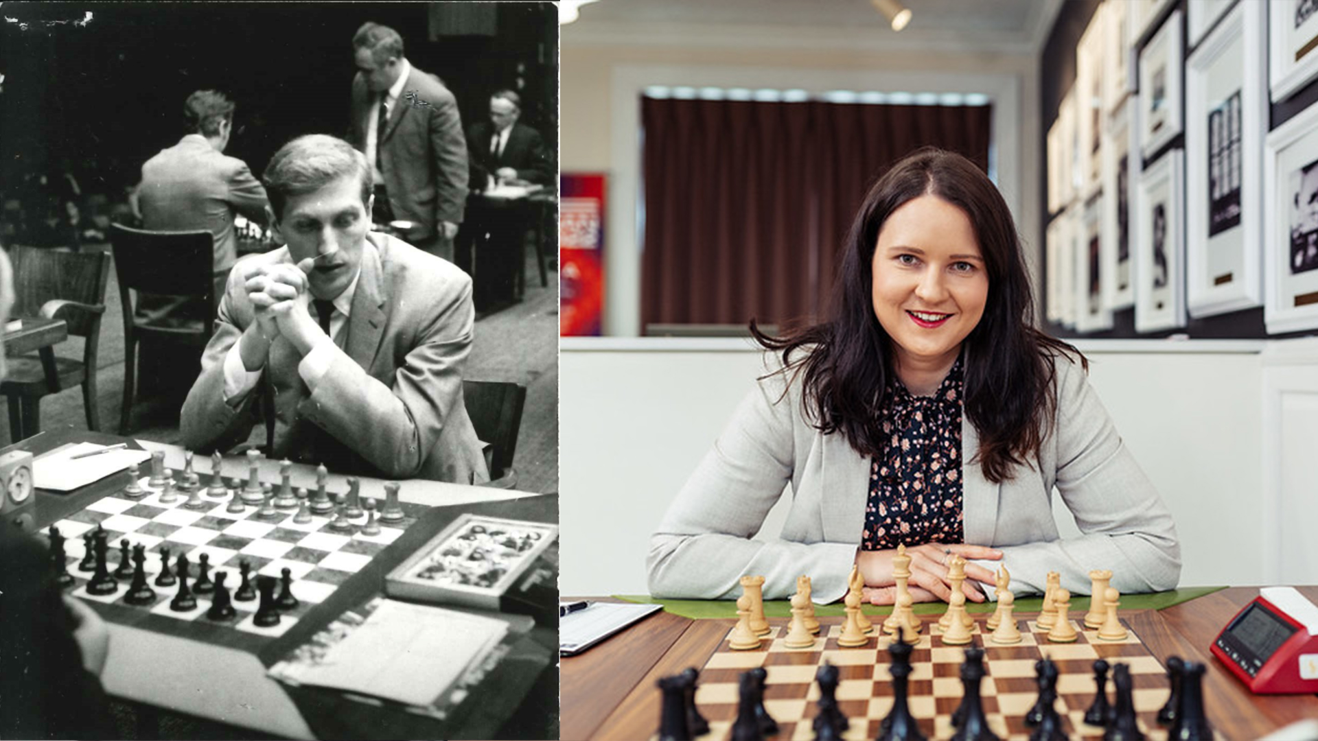 World chess Champion, Boris Spassky of Russia shown being