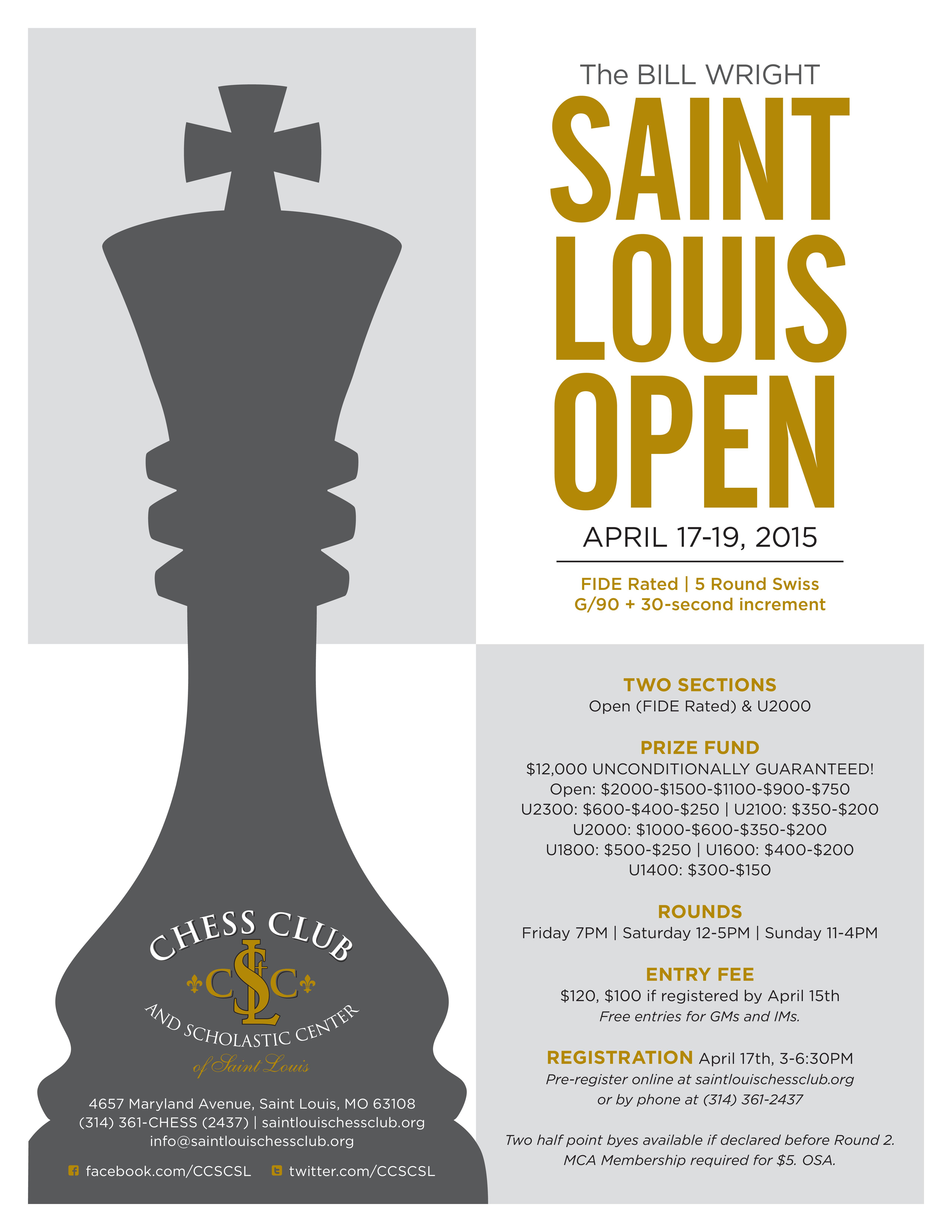 Bill Wright Saint Louis Open | Saint Louis Chess Club
