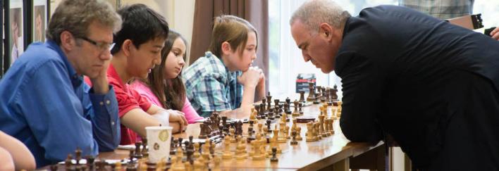 Kasparov, simul, grandmaster, GM, saint louis, chess, club, scholastic, short, legend