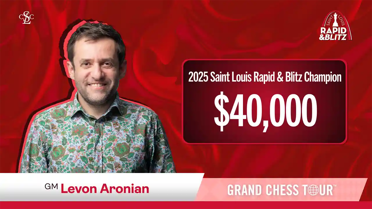 web graphic - 2025 GCT Saint Louis Rapid & Blitz - Gladiator GM Levon Aronian WINNER