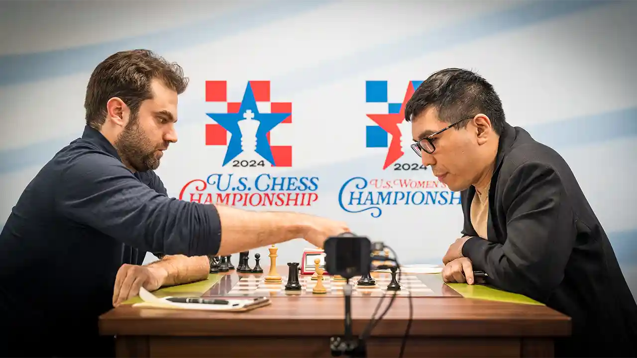 photo - 2025 US Chess Championships - Sam Shankland Wesley So - LOU00859
