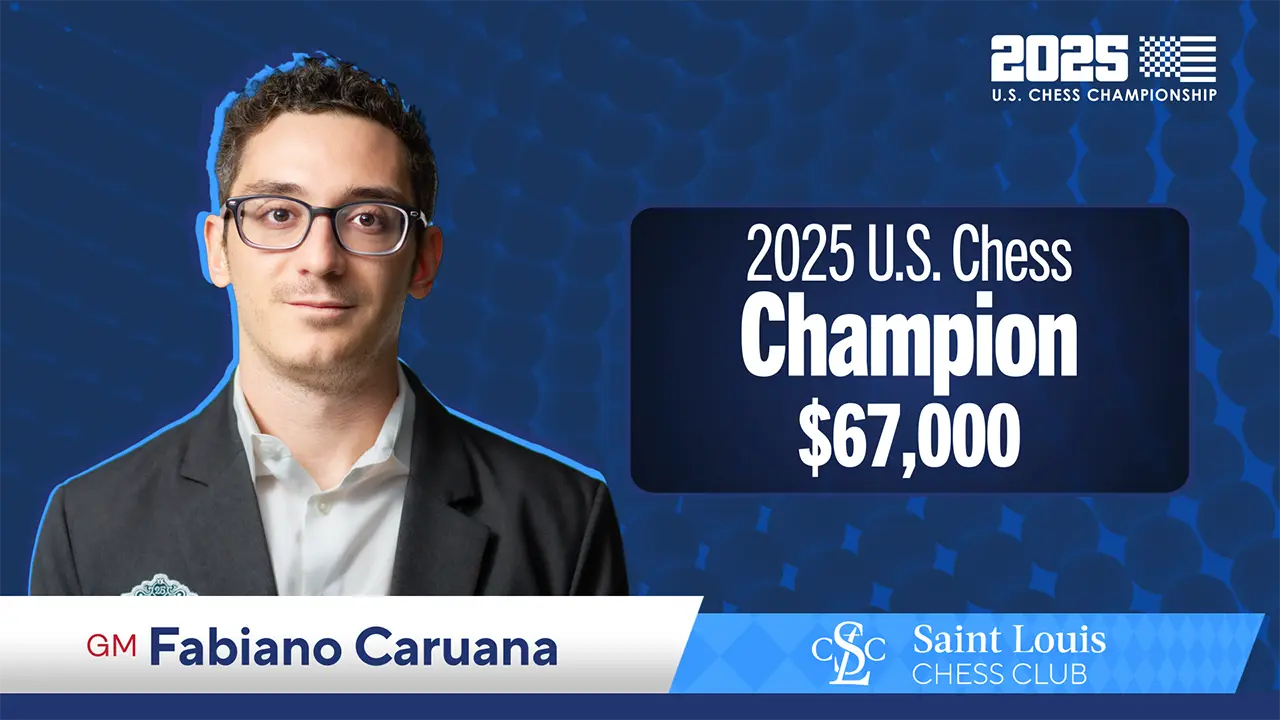 2025 U.S. Chess Championship - Winner - GM Fabiano Caruana 1st Place
