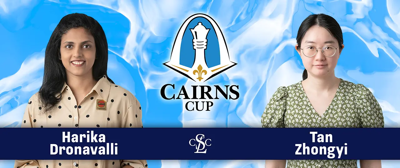 2025 Cairns Cup Round 5 Pairings - Dronavalli vs Zhongyi