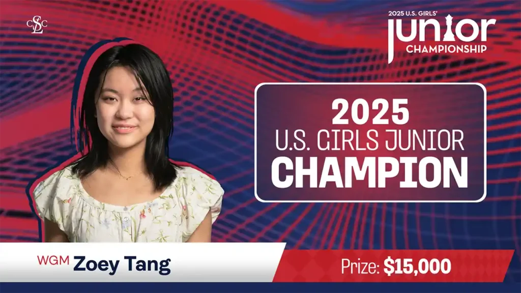 2025 U.S. National Championships - Gladiator WGM Zoey Tang Champion
