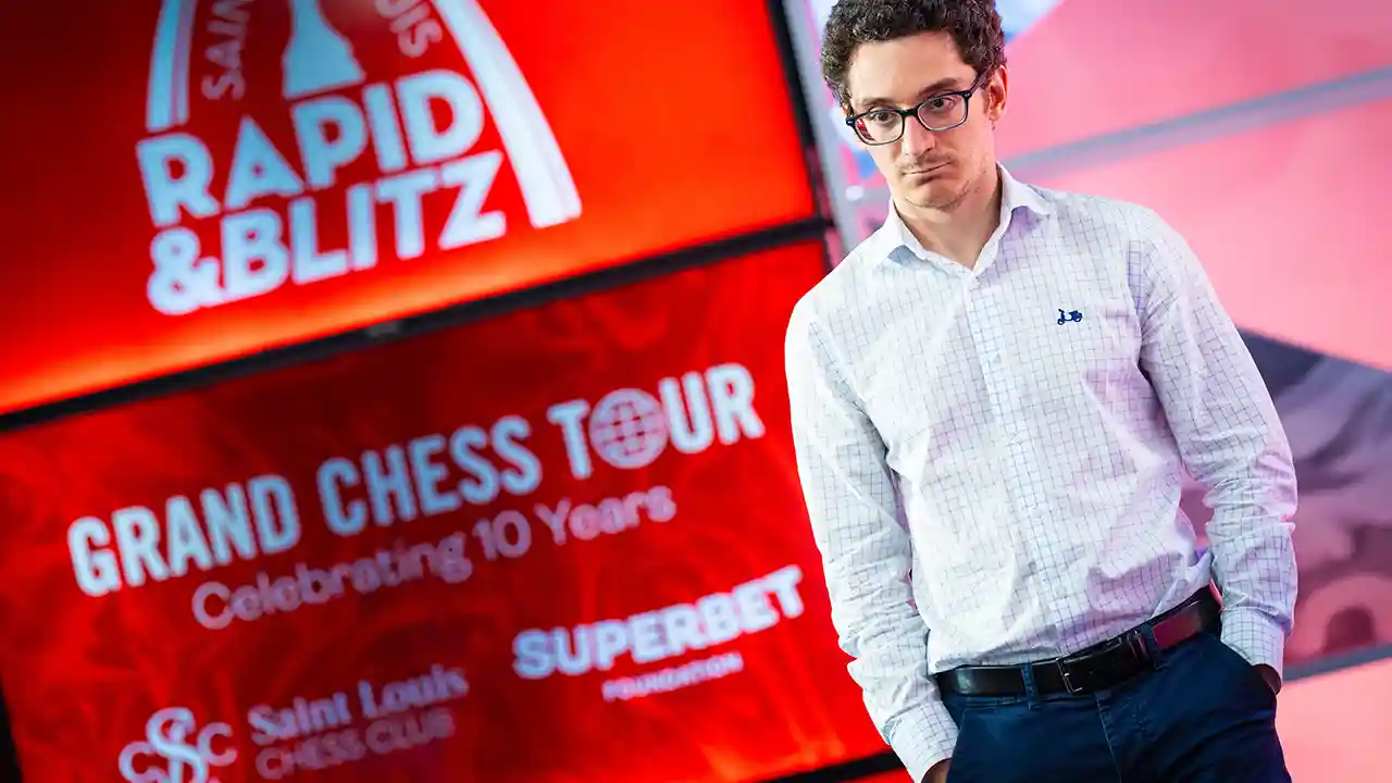 photo GM Fabiano Caruana at the 2025 Saint Louis Rapid & Blitz - Day 3