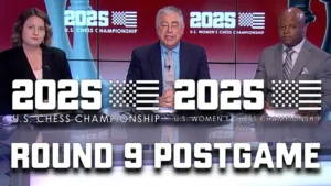 web graphic - 2025 U.S. Chess Championship - POSTGAME ROUND 9 Thumbnail