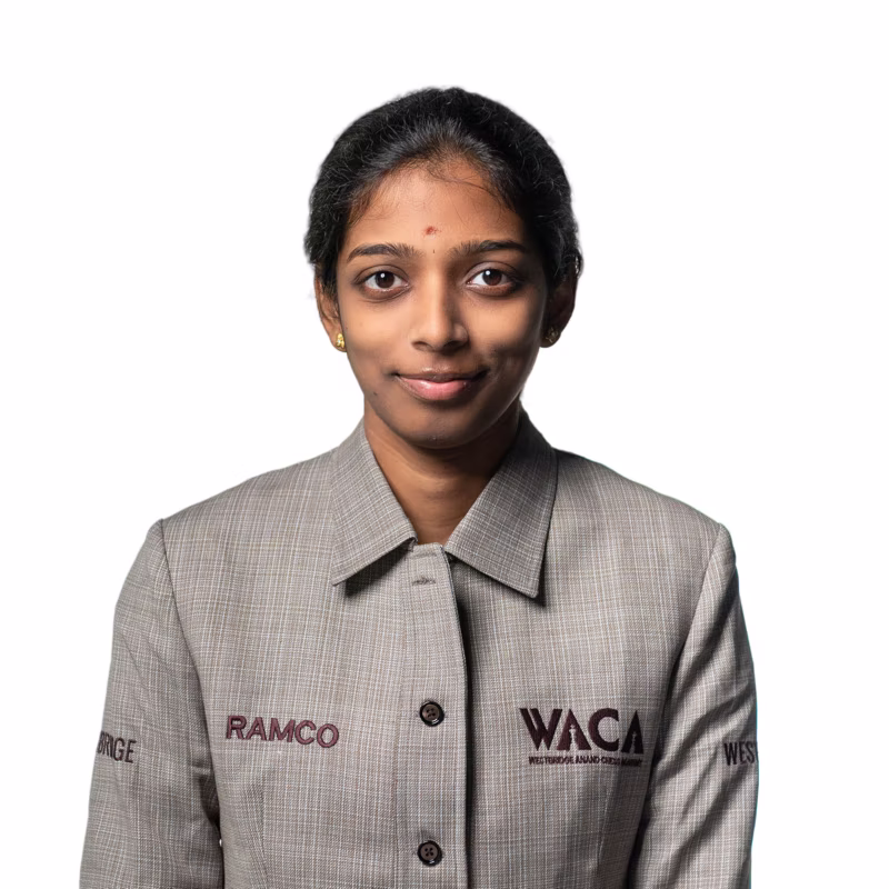 Vaishali Rameshbabu — 2026 Cairns Cup player headshot